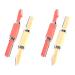 Minkissy tool 4 sets double-head-eye brow trimmer shaper razor facial shaver shaver shaver shaver facial hair cutter razor for the eyebrow blade bags stk lady product product
