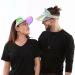 5 Pack Sun Visor Hats for Women - Clear Colorful Party Outdoor Sports Cap - Iridescent Pink - Buy Online on GoSupps.com