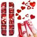 JMEOWIO Red Heart Nail Glitter - Valentine's Day Nail Art Accessories for Women & Girls | Shop Internationally! - Buy Online on GoSupps.com