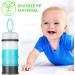 Vicloon Baby Milk Powder Dispenser - 2PCS Portable 4 Layer Storage Container for Kids - 120ml per Layer - Stackable Snack Pots in Gray & Pink/Blue - Buy Online on GoSupps.com