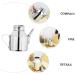 Milisten 2pcs Sauce Pot Olive Oil Cruet Kitchen Oil Soy Sauce Bottle Oil Drip Dispenser Oil Vinegar Cruet Bottle Household Vinegar Bottle Olive Oil Pourer Water Bottle Stainless Steel Metal 18.5X14.5X11CMx2pcs Silverx2pcs - Buy Online on GoSupps.com