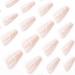 Foccna Butterfly Fake Nails Extra Long Glitter Pink Press On Nails | 24PCS Full Cover Acrylic Nail Tips for Women & Girls - Buy Online on GoSupps.com