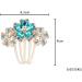 Rhinestones Hair Side Combs Crystal Flower Hair Comb Vintage Bridal Hair Comb Traditional Style Hairpin Hair Accessories for Women Bride Wedding Headpiece - Buy Online on GoSupps.com