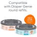 Diaper Genie Complete Diaper Pail System White - AMAZON EXCLUSIVE - includes 4 Carbon Filters and 1 refill White 69.8 x 31.3 x 24.3 cm Complete with 1 refill and 4 Carbon Filters - Buy Online on GoSupps.com