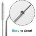 4 Pack 8.5 Small Waves Stainless Steel Reusable Metal Straws - Portable & Food Grade - Buy Online on GoSupps.com