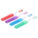4-piece oral cleaning toothbrush for fine hair portable toothbrush for stain removal ergonomic design for home
