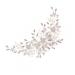 FRCOLOR Alloy Pearl Hair Comb wedding headpiece for bride flower hair comb wedding leaf wedding rhinestone hair accessories Headwear Decor diamond white bridesmaid Imitation pearls abs
