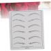 Ipetboom 6 Pcs Eye Brow Practice Skin Eyebrow Practice Skin Eyebrow Microblading Eyebrow Training Skin Set - Buy Online on GoSupps.com