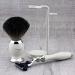 New Classic Shaving Set - 3-Piece Pure Badger Hair Brush 3-Edge Razor & Stand | Premium Wet Shaving Kit for Men - Buy Online on GoSupps.com