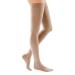 Compression stockings mediven comfort - AG thigh highs / KKL1 / VII/caramel/open toe/short/pattern nopped adhesive band