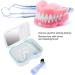 Ververt Touch Denture Box with Mirror - Durable Storage Case for False Teeth 4.7 x 3.5 Inches White & Clear - Ideal Denture Storage Solution - Buy Online on GoSupps.com