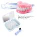 Portable Prosthesis Cleaning Box | Prosthetic Storage Case with Mirror & Brush for Dentures - Secure & Convenient - Buy Online on GoSupps.com