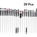 Baluue 40 Pcs Eye Makeup Eye Liner Brush Spoolie Brush for Eyelashes Makeup Brush Eye Shadow Brush - Buy Online on GoSupps.com