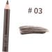 DOITOOL 2pcs Brow Pencil Eyeliner Pencil White Pencils Long Pencil Sharpener Girl Women's Eyelash Brush - Buy Online on GoSupps.com