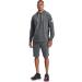 Under Armour Men's Rival Terry Shorts - Pitch Gray/Onyx White - Size Large - Buy Online on GoSupps.com