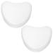 Healvian 2 piece of prosthesis bathteweto Heart-shaped holder for denture container storage container braces cleaner cup portable storage case for travel cleaning