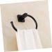 DOITOOL Black Towel Ring Hook Rack Towel Holder Bathroom Accessory Towel Hanger Towel Rack Stainless Steel - Buy Online on GoSupps.com