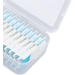 TOPINCN 200Pcs Interdental Brush Set - Professional Toothpick Flossing Tool with Portable Case (Blue) - Ideal for Tight Spaces Perfect for Travel - Buy Online on GoSupps.com