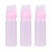 Lot de 3 F Cons de Lavage Sec pour Cheveux Graduation F Cons Applicateurs en Plastique Rose pour Shampoing et Coloration Capillaire Usage Professionnel et Domicile