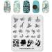 Alexnailart Nail Art Stamping Plates Image Template Broken Geometry Graphics Leaf Pattern Design Stamper Nail Art DIY Print Manicure Nail Art Stencil Tools FA057 - Buy Online on GoSupps.com