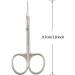 Cuticle Scissors Extra Fine Curved Small Scissors Multi-Purpose Professional Beauty Scissors for Men Women Eyebrow Scissors Eyelash Scissors Trimming Toe Nail Scissors (Straight Tip) Silver Cuticle Straight - Buy Online on GoSupps.com