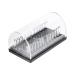 1 x dental orthodontic round rectangular Bog wire box acrylic dispenser placement box arched powers dentist instrument (A: round cover)