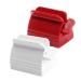 FRCOLOR 4pcs Tube Squeezer Toothpaste Squeezer Facial Extruder Reusable Squeezer Paint Squeezer Hair Color Squeezer Lotion Squeezer Beauty Cream Squeezer Clear Pots Large Ointment Assorted Color 5.8x4.7 cm
