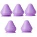 Frcolor 5 pieces massage ball suction cups for body massage devices for feet foot massager Back massage device Footrigger point body massage tool muscle massage tool neck Tpe purple 7.5x7cm x5pcs purple