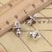 30pcs Antique Silver Baby Pacifier Charms for DIY Handmade Jewelry - Buy Online on GoSupps.com