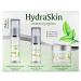 Deluvia HydraSkin Awakening System - Ultimate Skin Care Set with Eye Gel Facial Serum & Night Cream | Botanical Hyaluronic Acid AHA Vitamin C Aloe Vera - Buy Online on GoSupps.com