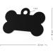 ENGRAVO Personalized Black Dog Tag Bone Small 32mm with Engraving & 2 Key Rings International Shipping Available - Buy Online on GoSupps.com