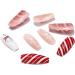 Christmas False Nails Snowflake Press on Nails Elk Stick on Nails Red Long Fake Nails Full Cover Nails Tips 24pcs for Women and Girls With solid glue nail lamp (Size : 9) - Buy Online on GoSupps.com
