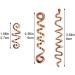 28 Pcs Braid Hair Accessories Celtic Hair Jewelry Dreadlock Accessories Loc Jewelry Hair Braid Coil Jewel Hair Cuffs Hair Clips for Women Girls rose gold - Buy Online on GoSupps.com