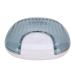 Orthodontic retainer case denture box compact and portable for retainers for denture cleaning (Gray on white)