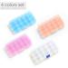 Opret Small Plastic Jewelry Box (4 Pack) with Movable Dividers - 15 Grids Earring Storage Containers - Multicolor - Size 6.9x3.9x0.9in (4 pcs) - Buy Online on GoSupps.com