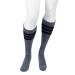Juzo 20-30 mmHg Power Comfort Knee High Closed Toe CompressionSock Retro Heather Gray X-Large