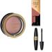 Max Factor HQ Chic Look - Facefinity Multitonal Powder Blush 5 Lovely Pink + Lipzinity Lip Color Iced 160 + False Lash Effect Mascara Black Priyanka HQ Chic Look