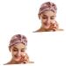FRCOLOR 2pcs Hair-Drying Cap Women s Hat Silk Hair Drying Hat Women Hats and Caps Chemo Covers Cap Satin Head Hair Fast Drying Hat Silk Bandana Scarf Night Head Cap Women Beanie Quick Dry