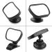 Universal Adjustable Car Baby Rear View Safety Mirror - Suction Cup & Clip - Black | 1 Piece - Buy Online on GoSupps.com