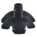 Pack of 2 Anti-Slip Quad Rubber Replacement Tip Base for Elderly Cane Walking Stick Crutches 7/8 Inches Family Present