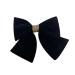 Large Hair Bows for Women Black Hair Bow Big Bow Hair Clip Girl French Barrette with with Velvet Hair Bows Solid Color Ponytail Hair Accessories (Black)