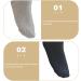 Ciieeo Combed Cotton Socks - 5 Pairs Diabetic & Maternity Above Ankle Crew Socks for Women | Breathable Foot Protection - Buy Online on GoSupps.com