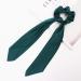 Satin Hair Scrunchies with Bow - 6 Pcs Solid Colors | Silk Elastic Hair Bands for Ponytail Holder - Buy Online on GoSupps.com