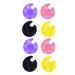 Palette de Bagues de Manucure Mini Plastique Anneaux M langeurs de Vernis Ongles Portables pour Professionnels et Amateurs Art Ongulaire