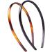 Set of 2 Women Girls Hard Plastic Headband Hair Hoop Black and Brown High-grade Headwear Hairband (Style A#) - Buy Online on GoSupps.com