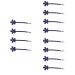 FRCOLOR 6 Pairs Elegant Hairpin Girls Hairpin Bling Hair Pins Rhinestone Hair Barrettes Decorative Hair Clips Hair Barrettes for Women Diamonds Hair Clips Partition Folder Antique Miss