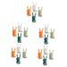 Zerodeko Closing hanger 20 Cute punching cables Razor clipping hanger Storage at home bags animal decoration wall money exchanges cartoon holder data wall bag connector