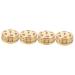Fomiyes 4er-Box smoke-free Moxibusion Box Adjustable Moxibusion Tool Copper Moxa Household Appliances Tool Body Moxibusposa Pot Body Massage 8x8x4.5cmx4Pcs Goldenx4Stk