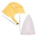 Lot de 2 Bonnets de Surlignage en Silicone Doux avec Aiguille M tallique Bonnet Perfor R utilisable Marron et Blanc pour Coloration Pr cise Domicile Accessoires
