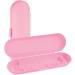 Uraqt Pink Frosted Travel Case for Electric Toothbrush - Essentials for 1 Handpiece & 2 Brushes | Durable Plastic Replacement Etui - Buy Online on GoSupps.com